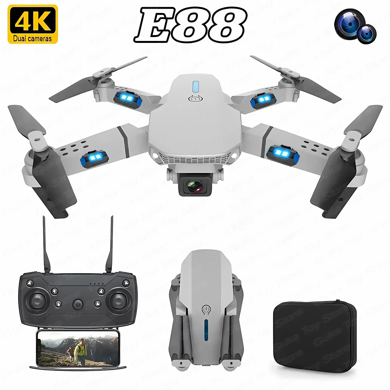 Drone Rc Harness - E88 Pro WIFI FPV Drone Wide