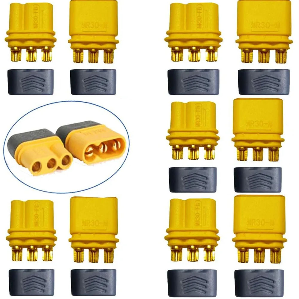 10PCS Amass MR30 Connector 3-P - огляд і ціна Drone Rc Link