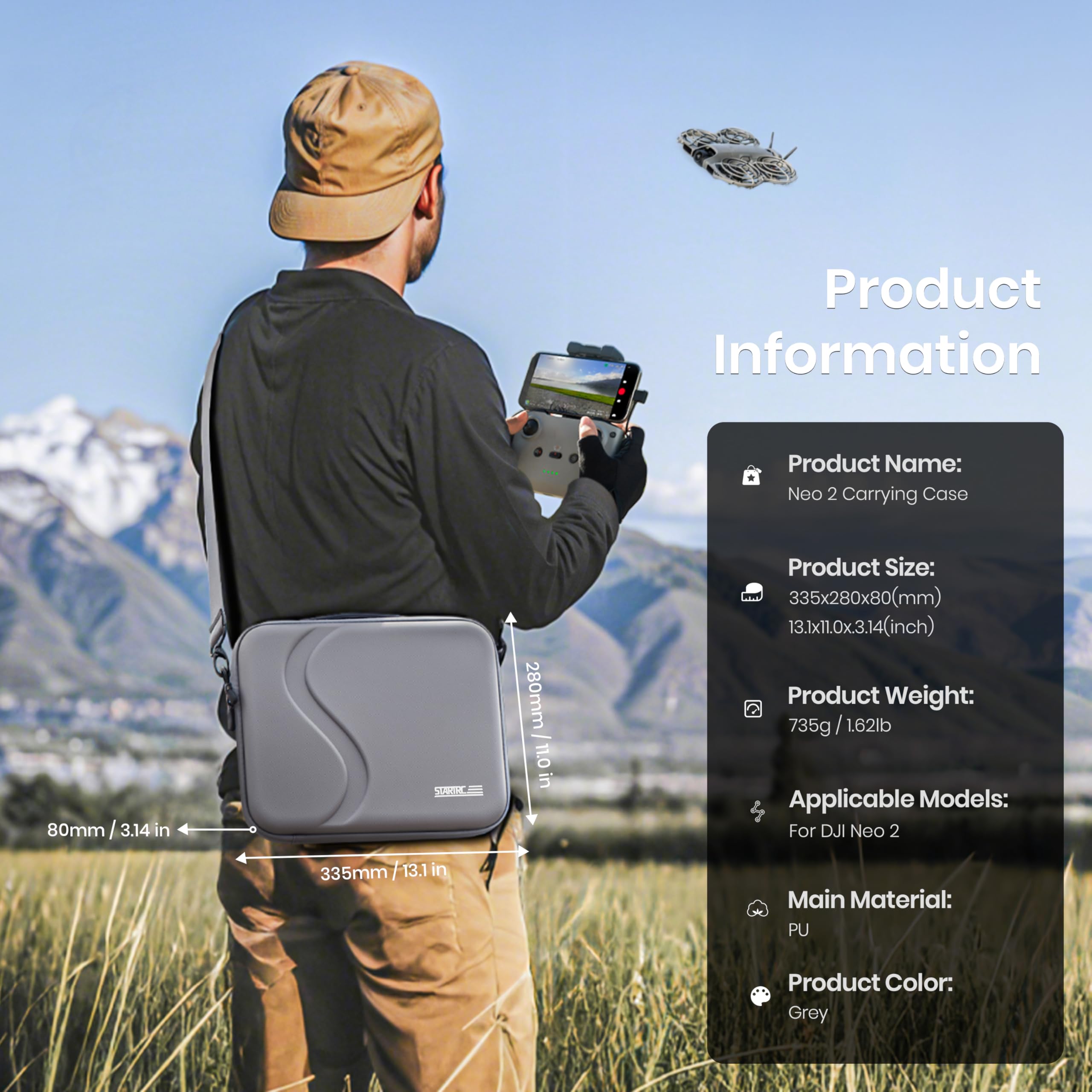Carrying Case for DJI Neo 2 Ac - огляд і ціна Drone Rc Cover
