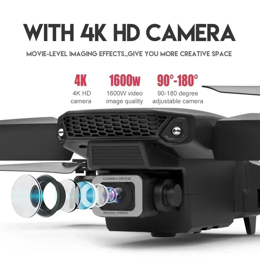 E88 Pro WIFI FPV Drone Wide An - огляд і ціна Drone Rc Harness