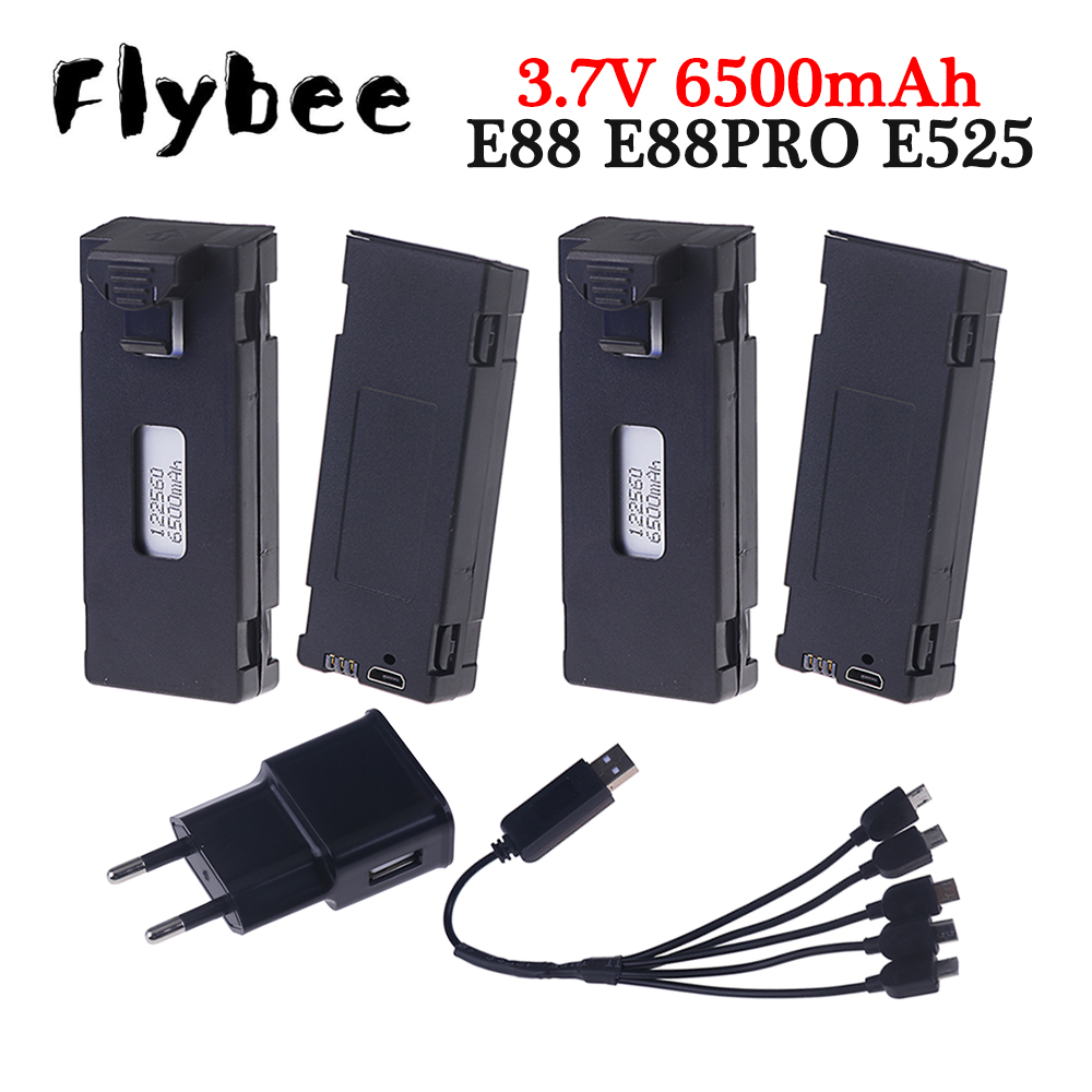 Rechargeable 3.7V 6500mAh Batt - огляд і ціна Drone Rc E99